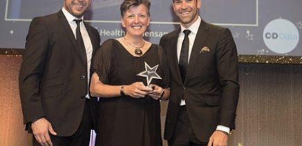 Award given by BBC's Gethin Jones
