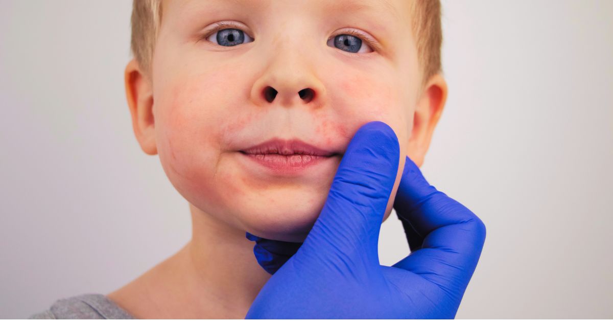 child with impetigo